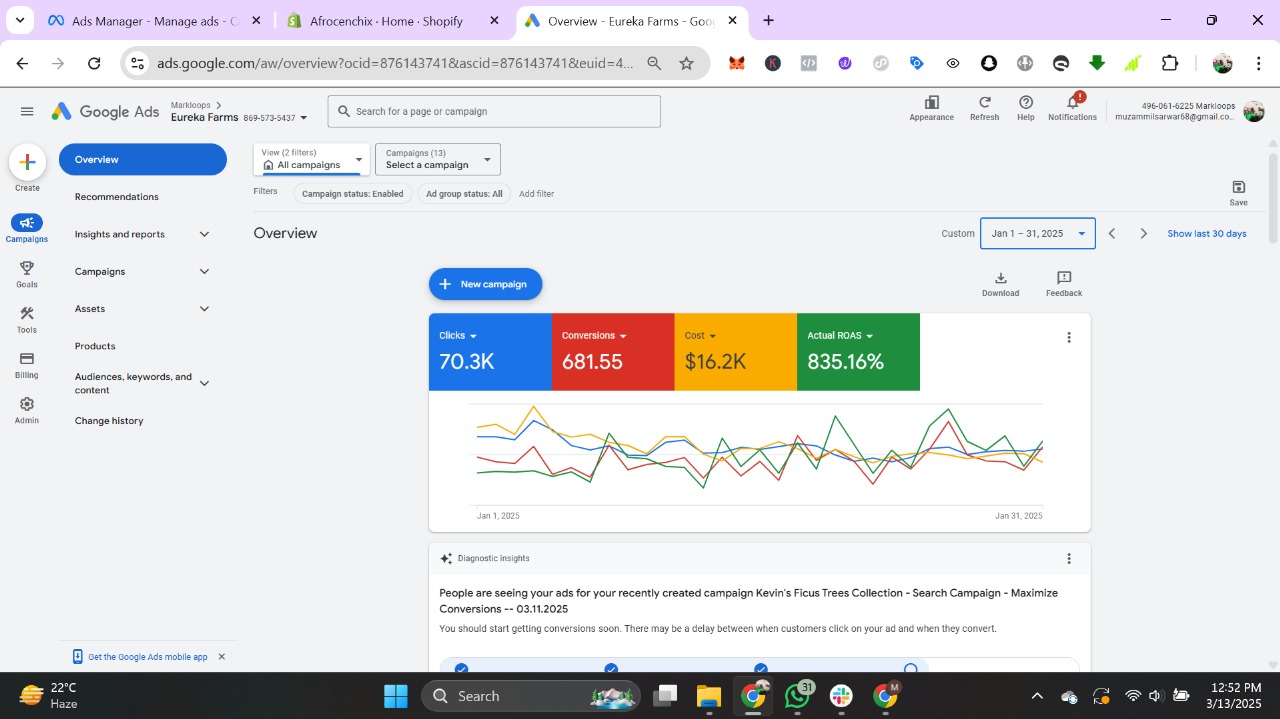 google dashboard