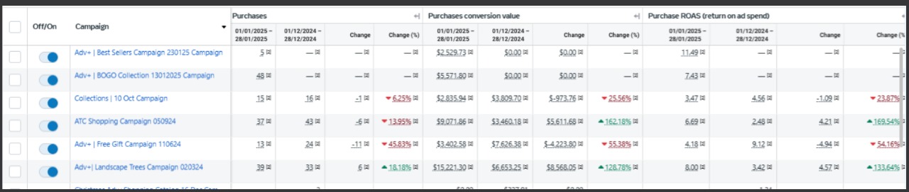 meta dashboard